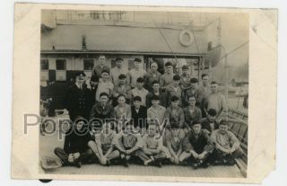 China Photograph 1923 Usmc Uss Asheville Us Marines Us Navy Sailors Crew Photo