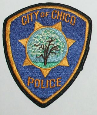 Very Old City Of Chico Police Butte County California Ca Worn Vintage Patch