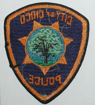 Very Old CITY of CHICO POLICE Butte County California CA Worn Vintage patch 2