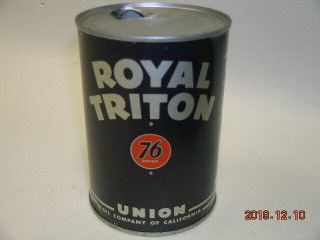Royal Triton Union 76 Motor Oil Quart Can