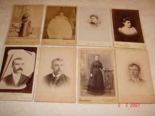 8 Cabinet Photos - Lebanon County,  Pa Estate - Late 1800 
