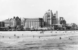 1900 - 1910 Big Hotels,  Atlantic City,  Nj Vintage Photograph 11 " X 17 " Reprint