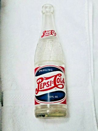 Pepsi Cola Bottle Double Dot 12 Oz Oberlin Kansas