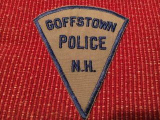 Goffstown Hampshire Police Patch Version 2
