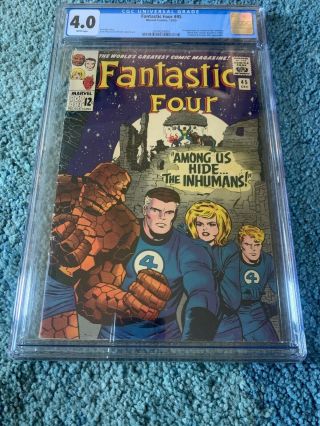 Fantastic Four 45 (dec 1965,  Marvel) Cgc 4.  0 White Pages First Inhumans