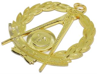 Masonic Collar Grand Past Master Jewel Gold Freemason Mason Best Quality