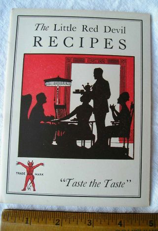 Wm Underwood Co Boston Mass Little Red Devil Recipes Booklet Cook Book 30 Pg.