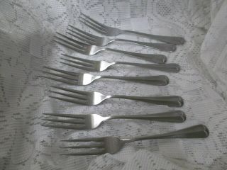 Stanley Roberts / Rogers Co Stainless Jefferson Manor - 8 Dinner Forks