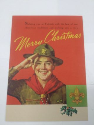 Boy Scout Christmas Card,  1940 