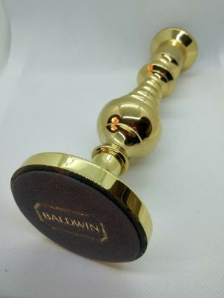 BALDWIN,  Beehive CandleStick Polished Brass,  7072,  7.  5 