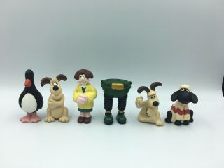 Vintage Wallace & Gromit Mini Pvc Figures 1989 Collectable Aardman Animation
