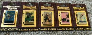 Disney Attraction Poster Le 1000 Pin Set Of 5
