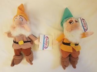 The Disney Store Seven Dwarfs Plush Mini Bean Bags - Set of 7 Dwarfs With Tags 2