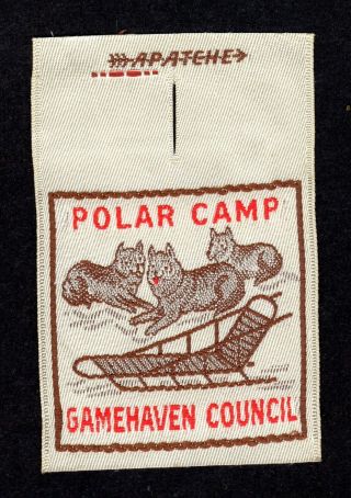 Bsa Boy Scout Patch Gamehaven Council,  Polar Camp