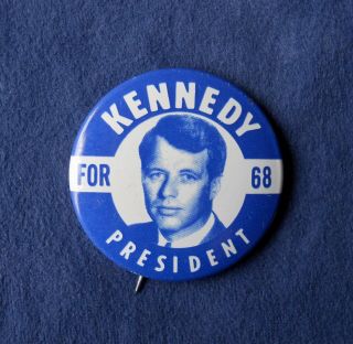 For President Robert F.  Kennedy 1968 Campaign Button Rfk Vintage Pin