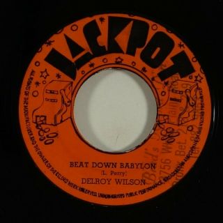 Delroy Wilson " Beat Down Babylon " Reggae 45 Jackpot Mp3