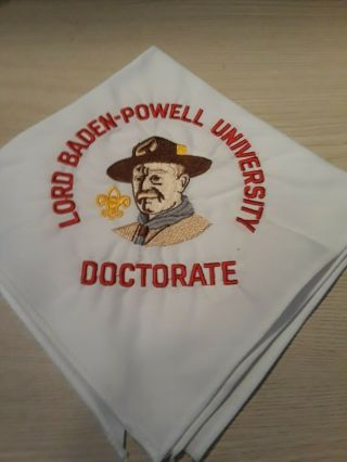 Lord Baden - Powell University Doctorate Neckerchief Boy Scouts Of America