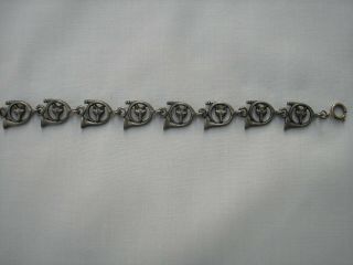 Fox Hunt Pewter Bracelet: New: Made In The Usa Overstock Item Priced