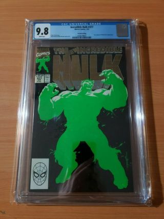 The Incredible Hulk 377 Gold Variant Cgc Graded 9.  8 1991 Marvel Comics