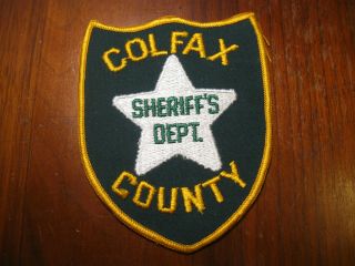 Colfax County Nebraska Sheriff Police Patch