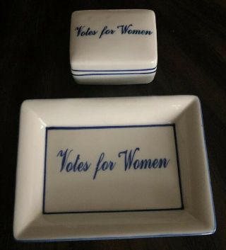 Votes For Women Ceramic Trinket Box And Dish Tray Andrea By Sadek