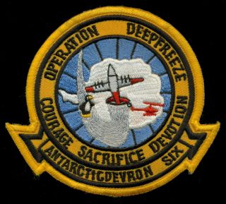 Usn Vxe - 6 Operation Deep Freeze Antarctic Devron Six Patch R - 3