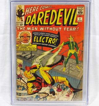Daredevil 2 CGC 4.  5 Marvel Comics 6/1964 Electro Fantastic Four Appearance Lee 3