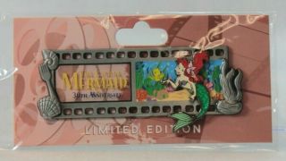 Disney D23 Wdi Le 250 Pin 30th Anniversary Film Strip The Little Mermaid Ariel