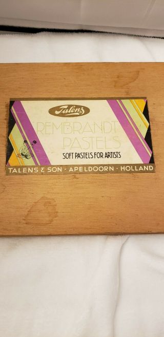 Vintage Rembrandt Soft Pastels By Talens,  Made In Holland 60 Piece Box