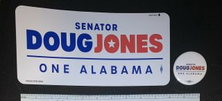 Doug Jones For U.  S.  Senate Bumper Sticker And Button Pack