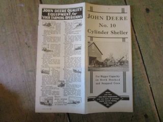 1935 Advertising Brochure for John Deere No.  10 Cylinder Corn Sheller 2