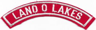 Land O Lakes Red And White Rws Community Strip Vintage Boy Scouts Bsa