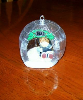 Partial 1981 Frosty Friends Hallmark Christmas Ornament 2nd In Series
