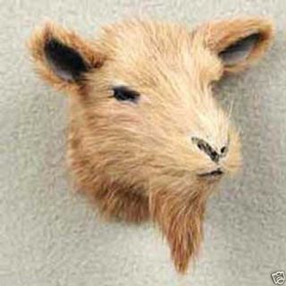 (1) Brown Goat Fur Like Animal Magnet.  Collect Animal Magnets Or Gifts?
