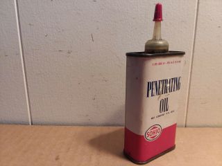 Sohio Penetrating Oil Tin W/sohio Red Cap 4 Oz.