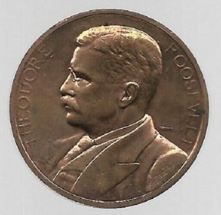 Theodore Roosevelt Second Inauguration Political Medal