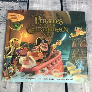 Disney Parks Pirates Of The Caribbean Book With Cd Of Songs Mike Wall (x96)