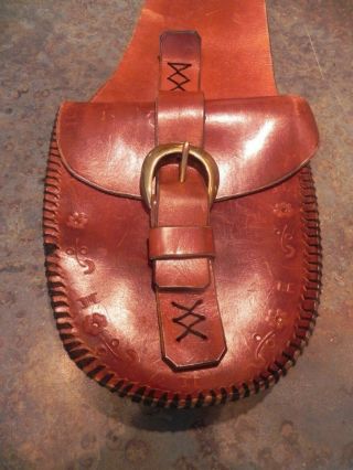 Vintage Western Leather Saddlebags - North & Judd Buckles - Handstitched - Nr
