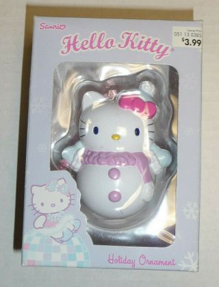 Vintage 2005 Sanrio Hello Kitty Holiday Christmas 3.  5 " Ornament 101067 Snowman
