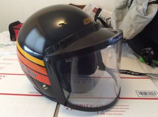 Vintage Ski - Doo Snowmobile Helmet Full Face Shield And Bag
