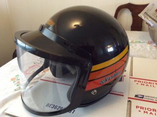 Vintage Ski - Doo snowmobile helmet full face Shield And Bag 3