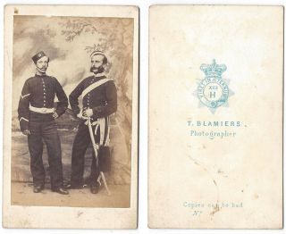 Cdv Two Victorian Soldiers Carte De Visite By Blamiers