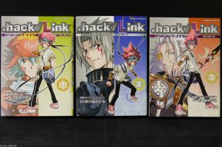 Japan Manga:.  Hack//link 1 3 Complete Set Megane Kikuya Book