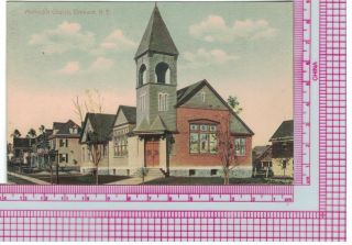 Post Card York,  Elmhurst,  Methodist Church,  1910 Cancel