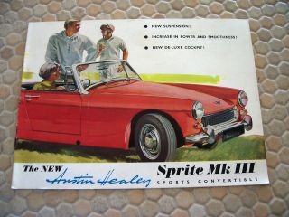 Austin Healey Official Sprite Mk Iii Prestige Brochure 1965 Usa Edition