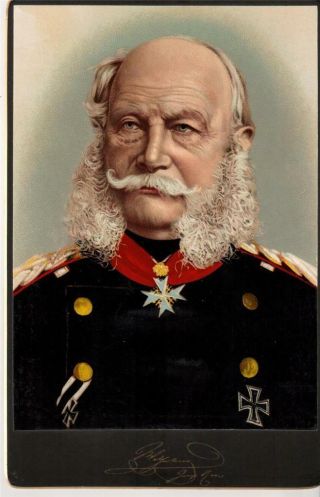 Antique Portrait Card Kaiser William I Emperor William I Germany