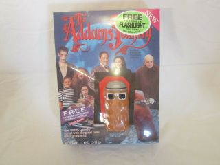 Cereal Box The Adams Family With Thing Flashlight 1991 [z31]