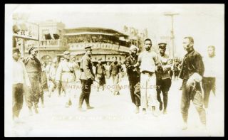 Antique Photo Chinese Soldiers Leading Convicts To Execution