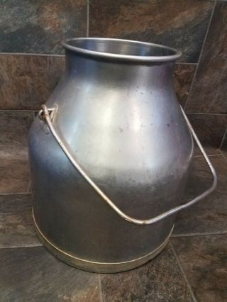 Vtg Stainless Steel Delaval Milk Can Bucket 5 Gallon Pail Farm Dairy 3