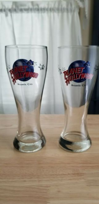 Planet Hollywood Atlantic City Pilsner Beer Drinking Glass